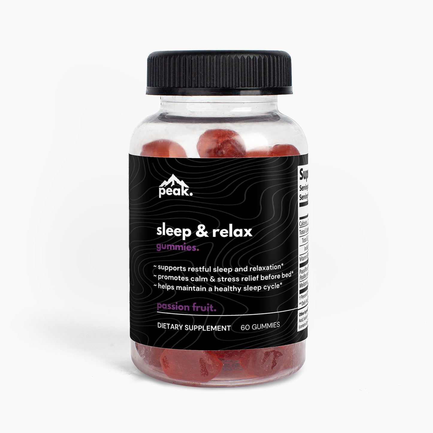 sleep & relax passion fruit gummies.
