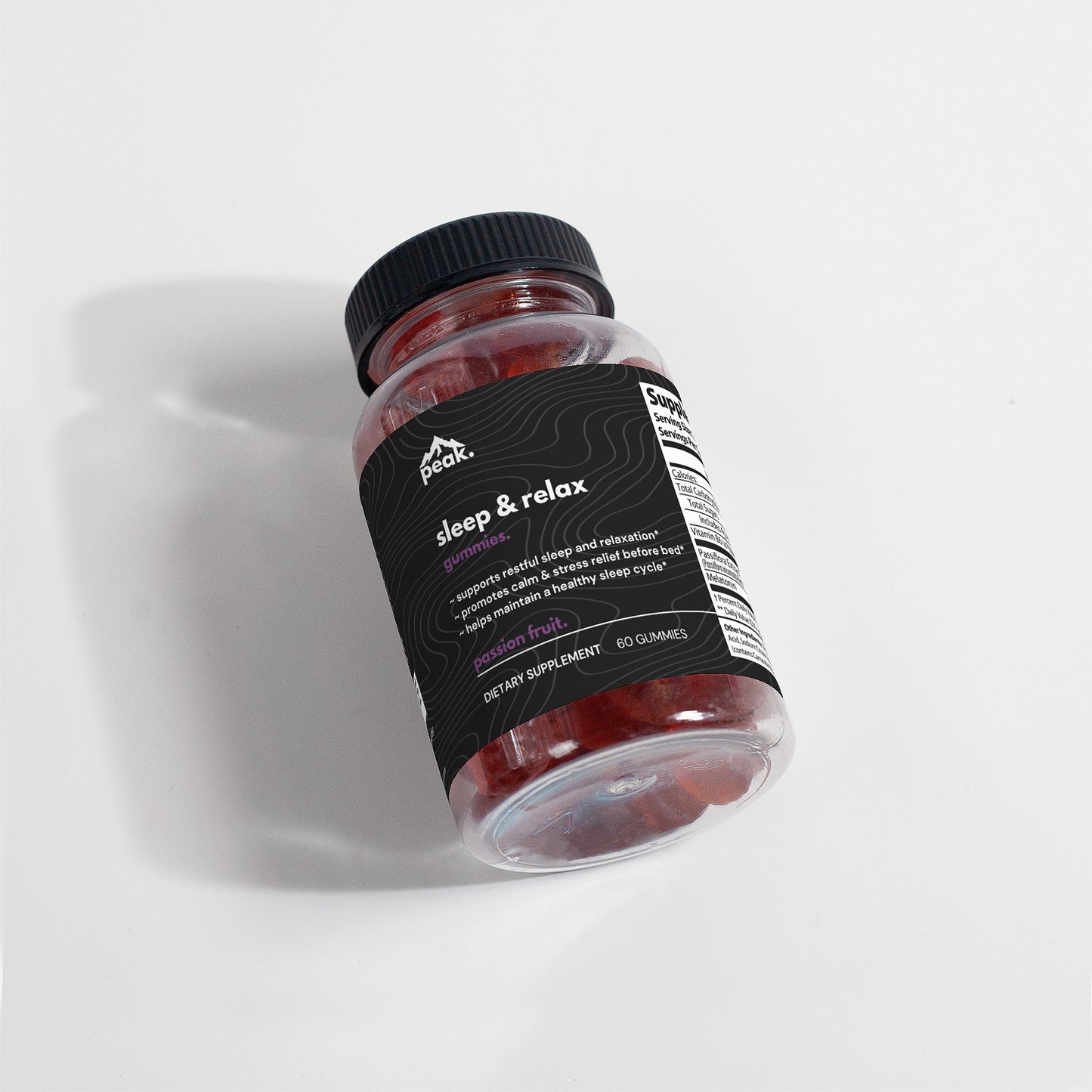 sleep & relax passion fruit gummies.