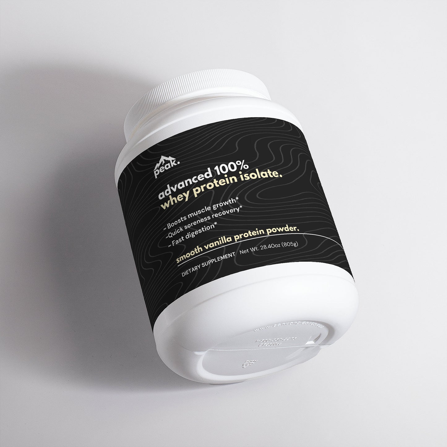smooth vanilla advanced whey protein isolate.