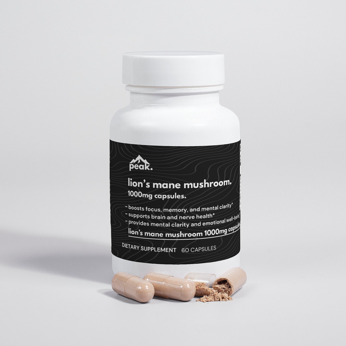 lion's mane mushroom 1000mg capsules.