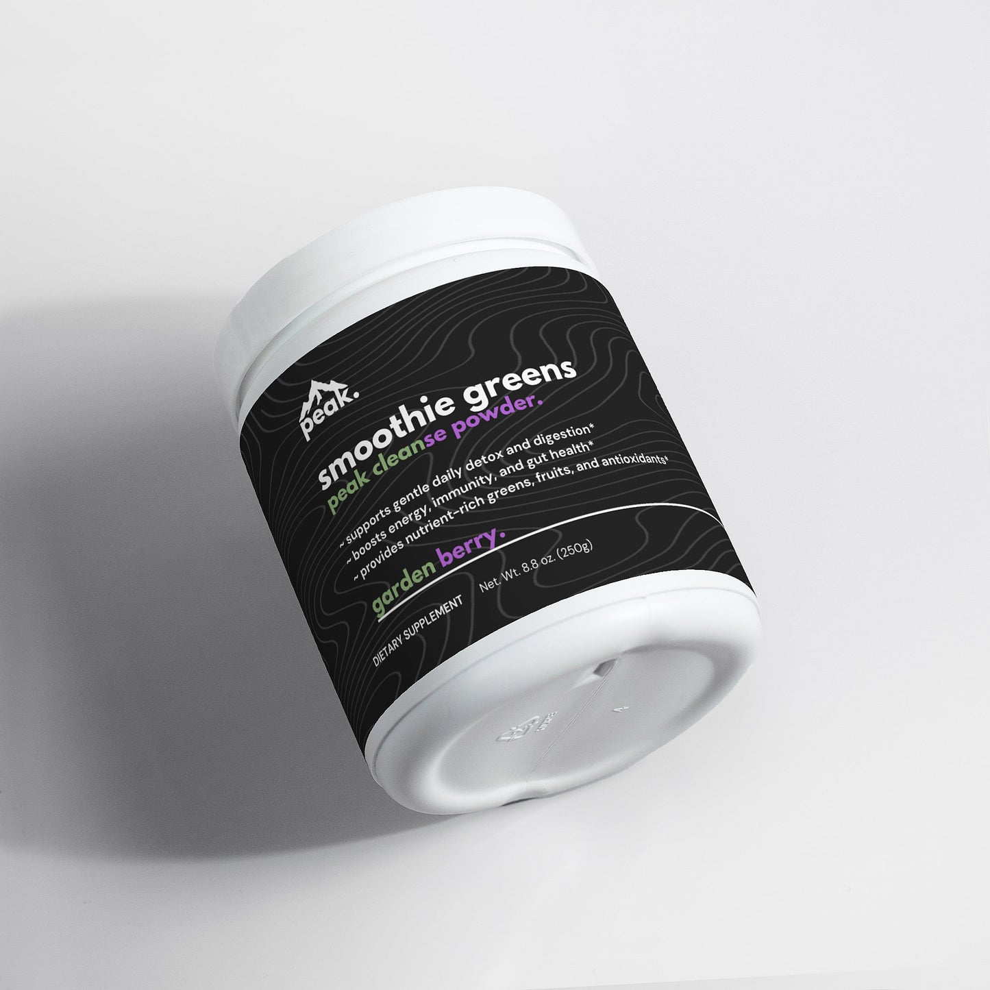 garden berry peak cleanse smoothie greens powder.