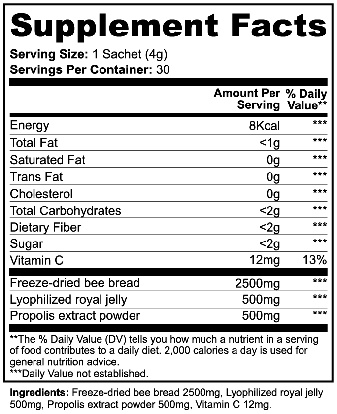 bee bread powder.