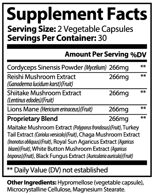 mushroom 10x capsules.