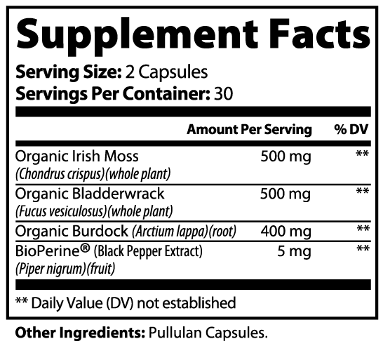sea moss capsules.