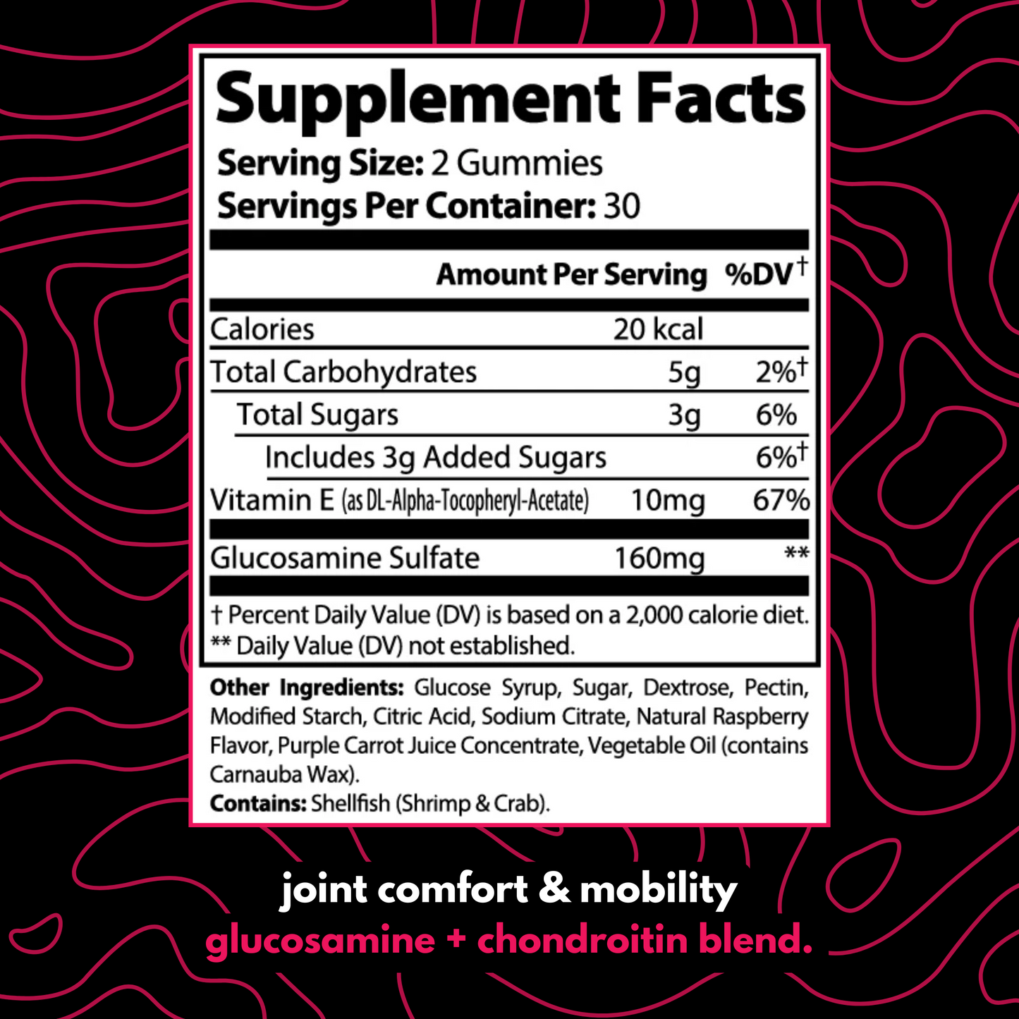joint support wild raspberry gummies.