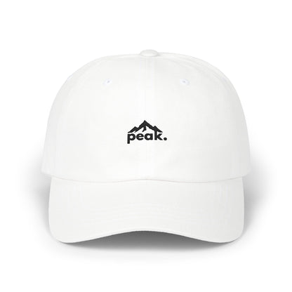 peak. everyday cap - white.