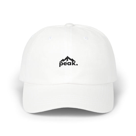 peak. everyday cap - white.