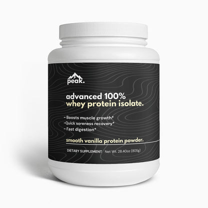 smooth vanilla advanced whey protein isolate.