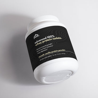 smooth vanilla advanced whey protein isolate.