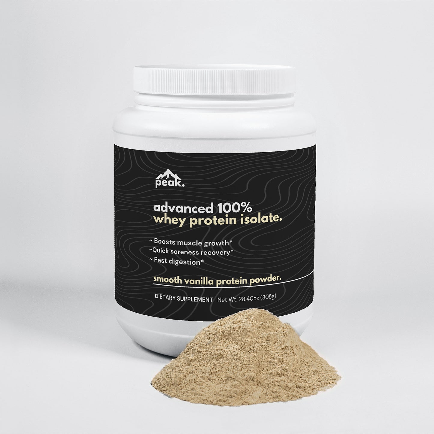 smooth vanilla advanced whey protein isolate.