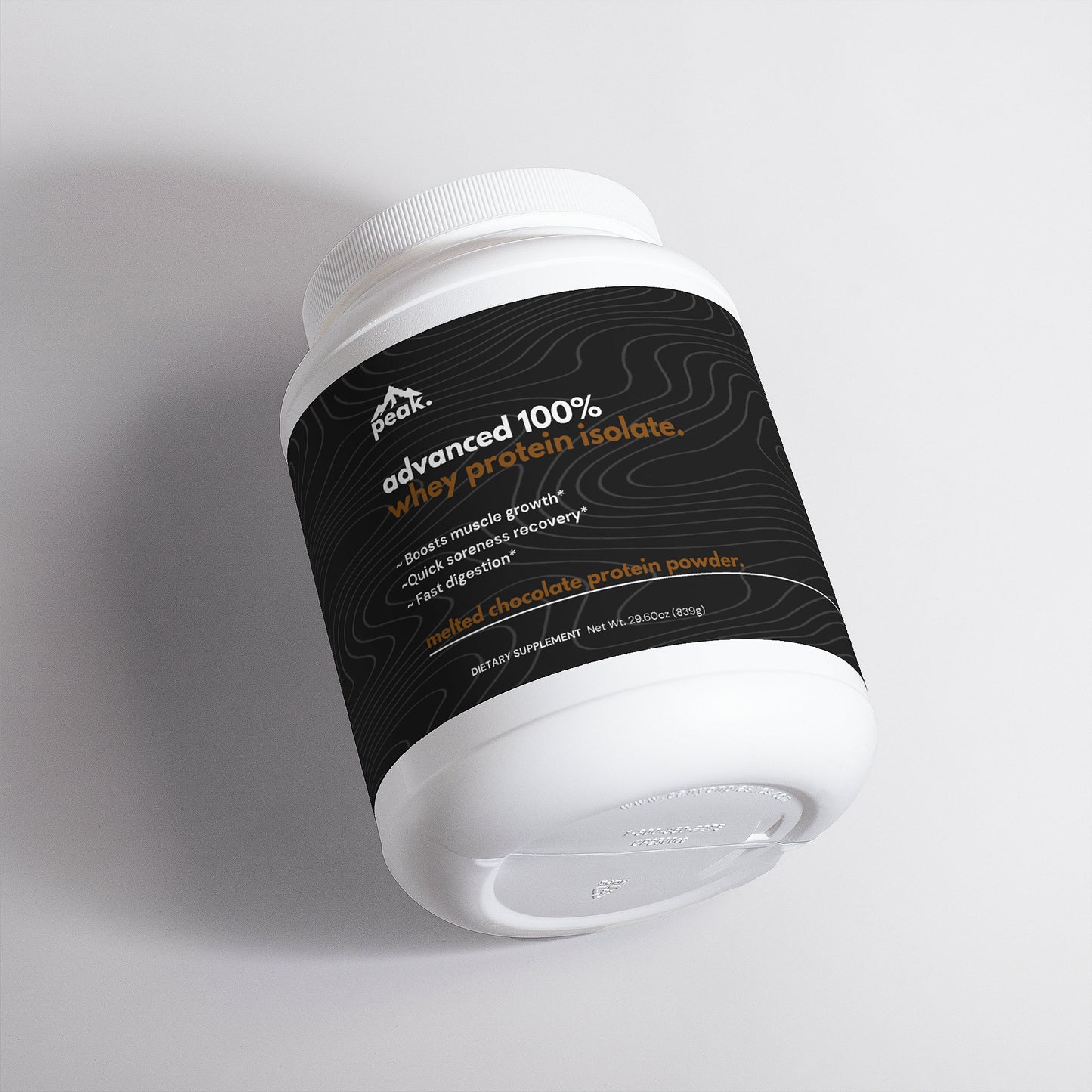 melted chocolate advanced whey protein isolate.