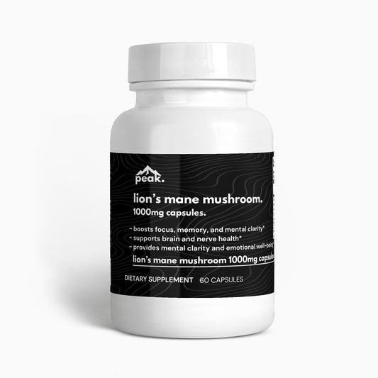 lion's mane mushroom 1000mg capsules.