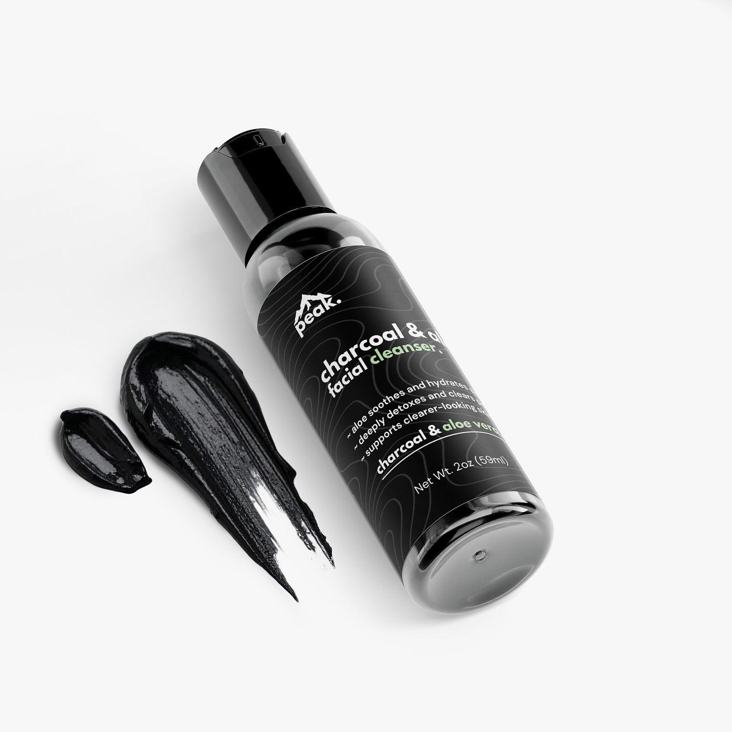 charcoal & aloe facial cleanser.
