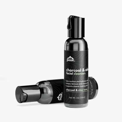 charcoal & aloe facial cleanser.
