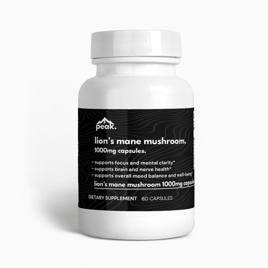 lion's mane mushroom 1000mg capsules.