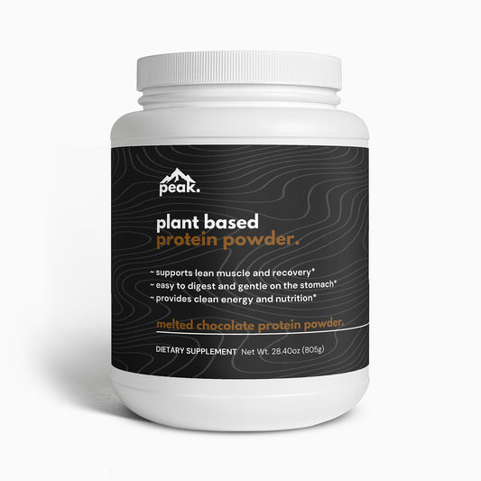 plant based protein powder - melted chocolate.