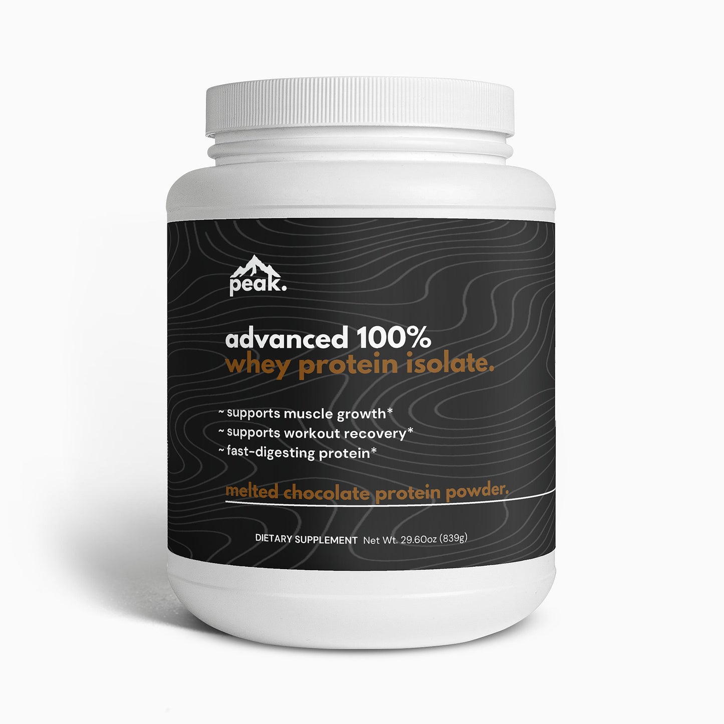 advanced whey protein isolate - melted chocolate.