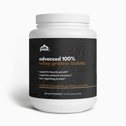 advanced whey protein isolate - melted chocolate.