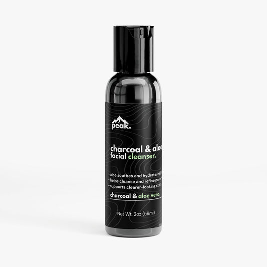 charcoal & aloe facial cleanser.