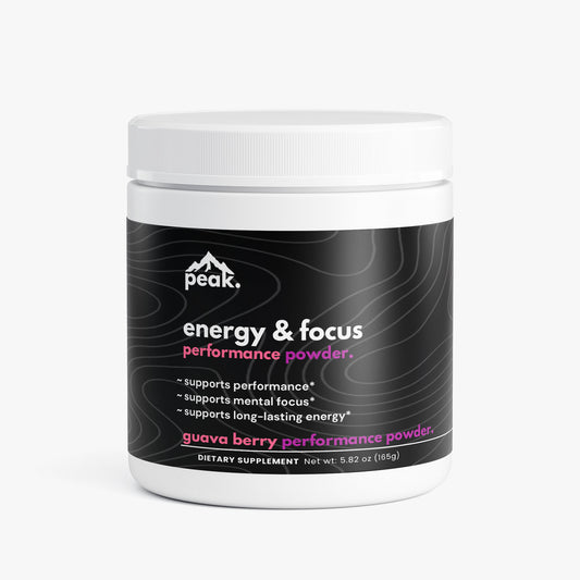energy & focus powder - guava berry.