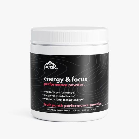 energy & focus powder - fruit punch.