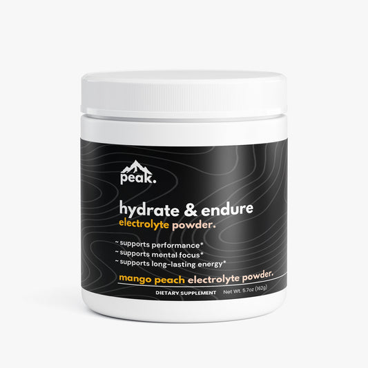 hydrate & endure powder - peach mango.