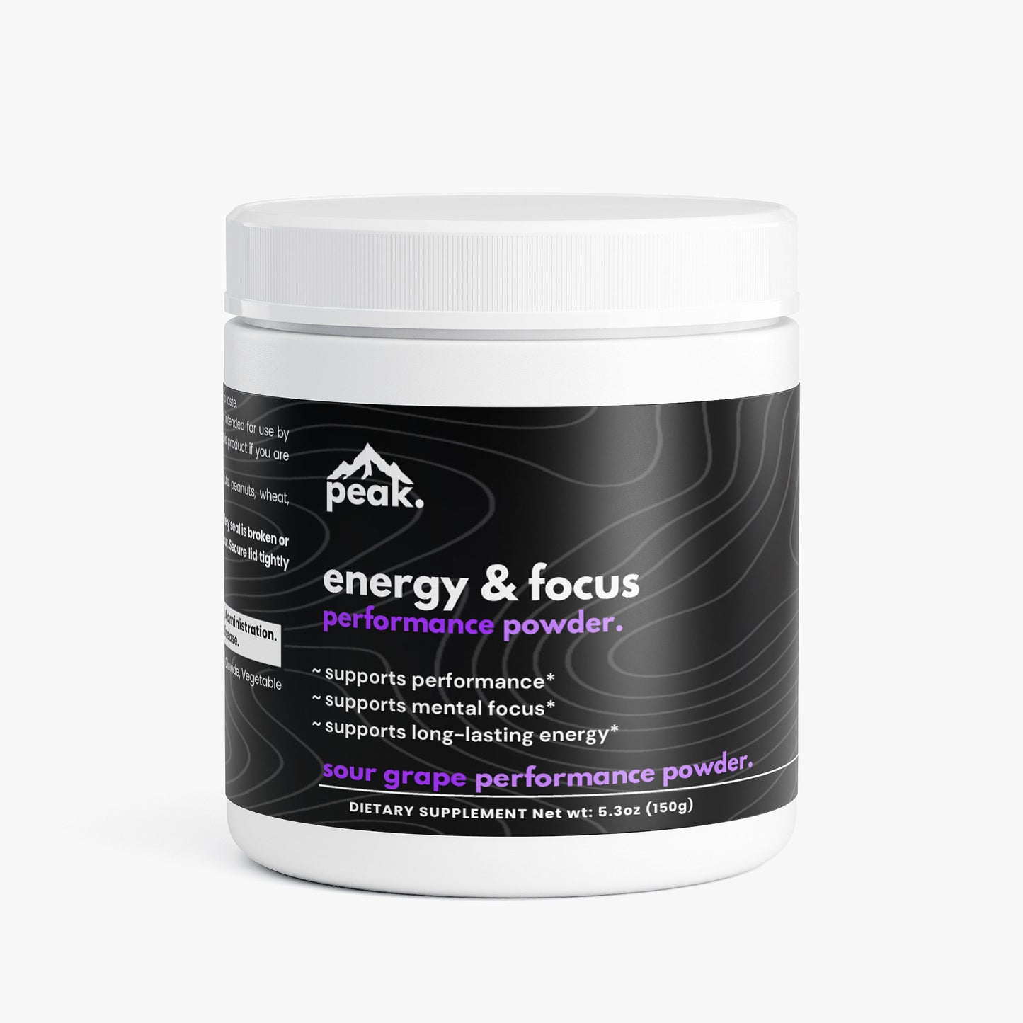 focus & energy powder - sour grape.
