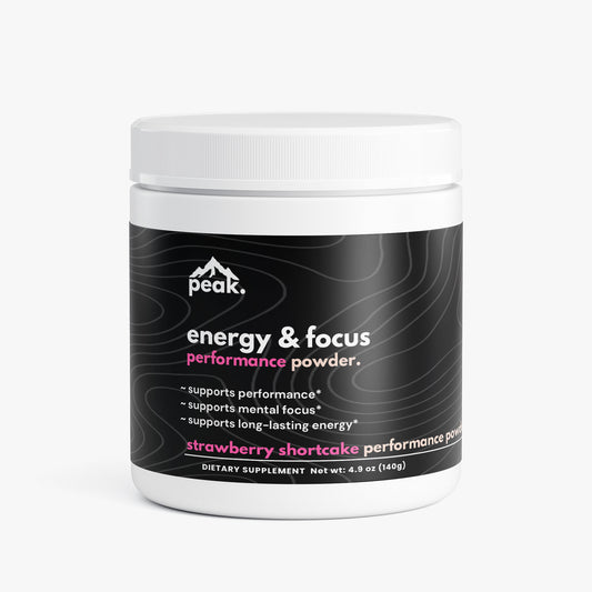 energy & focus powder - strawberry shortcake.