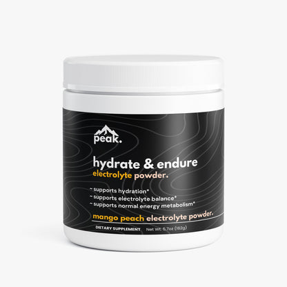 hydrate & endure powder - peach mango.