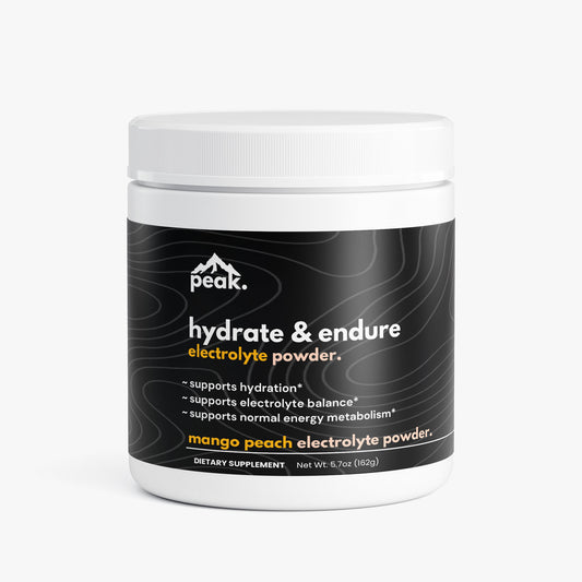 hydrate & endure powder - peach mango.