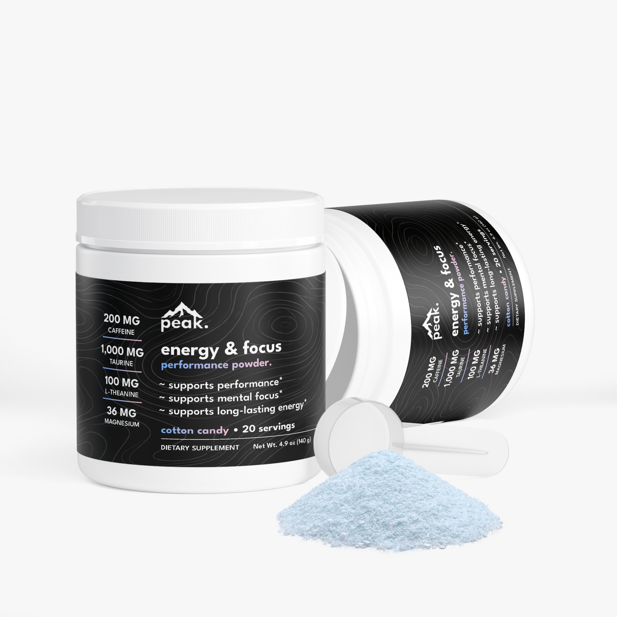 energy & focus powder -  cotton candy.