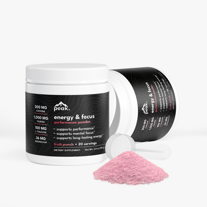 energy & focus powder - fruit punch.
