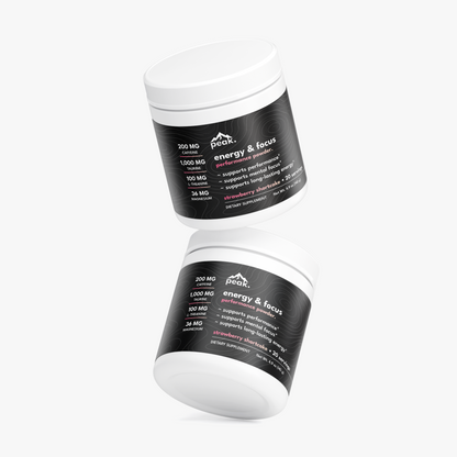 energy & focus powder - strawberry shortcake.