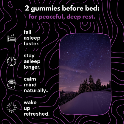 sleep & relax passion fruit gummies.