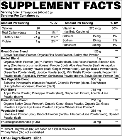 garden berry peak cleanse smoothie greens powder.