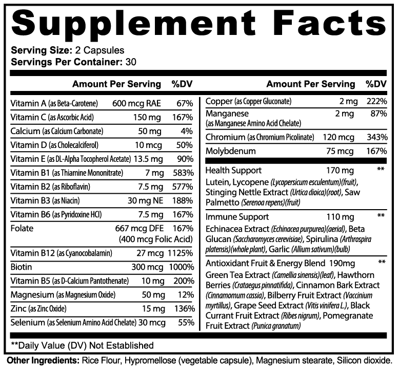 complete multivitamin.