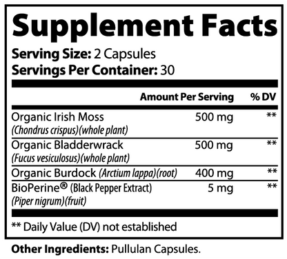 sea moss capsules.