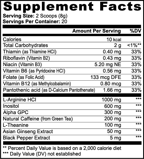 focus & energy sour grape performance powder.